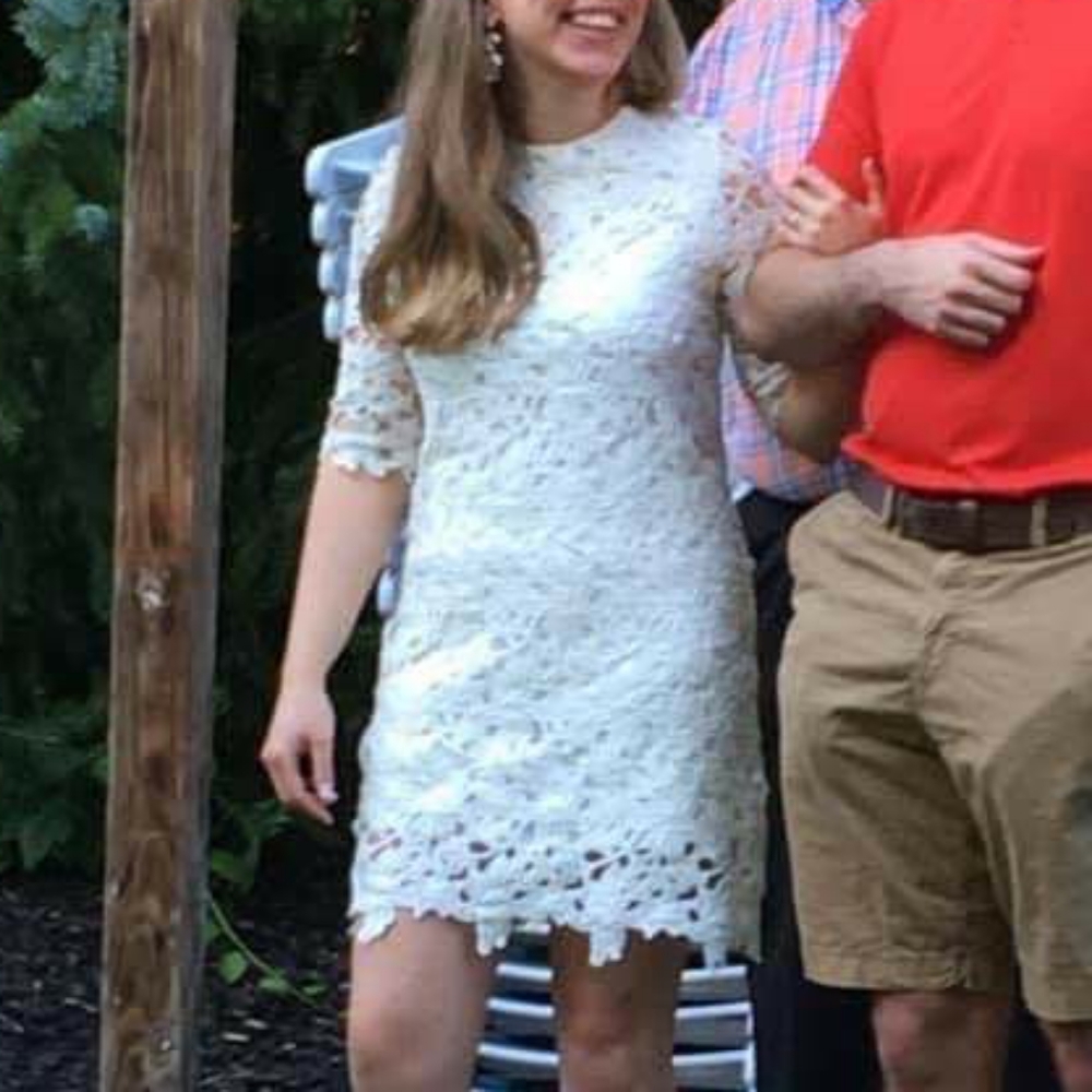 White Lace Bridal Shower Party Bachelorette Dress